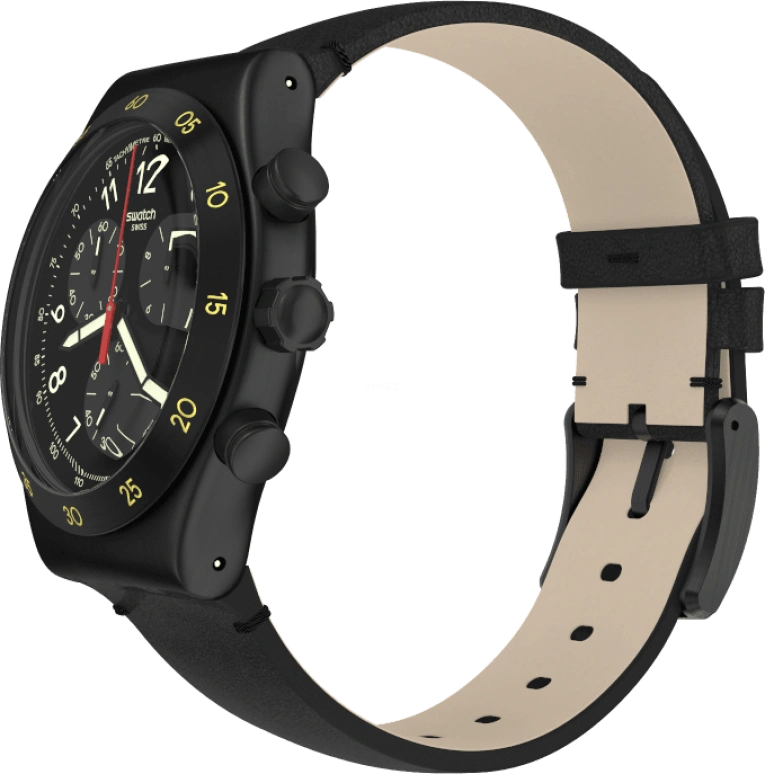 Swatch,IRONY 43x49mm,43x49mm,Black,YVB410