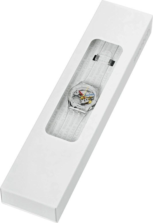 Swatch,CLEAR 41mm,41mm,Bioceramic,Open,SO29K100