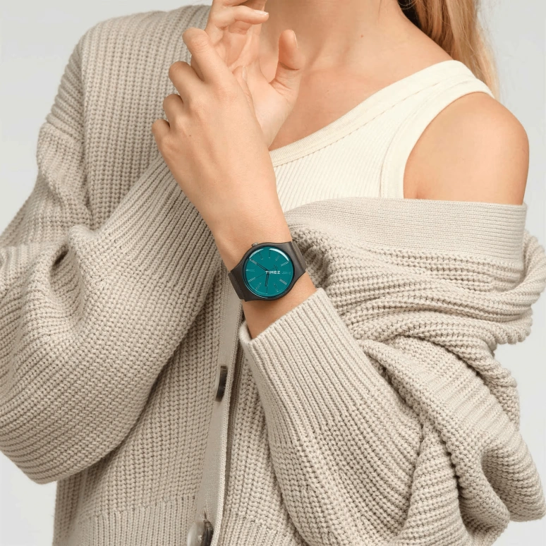 Swatch,Originals 41mm,41mm,Bio-sourced,Blue,Quartz,Tonneau,Coffee,SO29C100