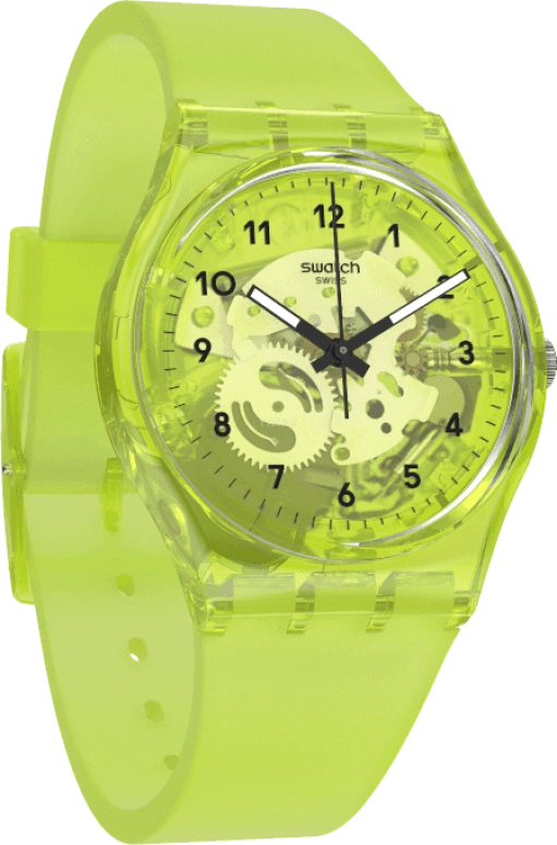 Swatch,Originals 34mm,34mm,Plastic,Green,GG227