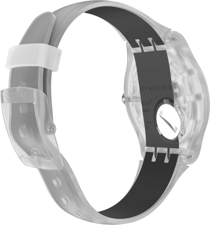 Swatch,Originals 41mm,41mm,Plastic,Skeleton,Quartz,Round,Transparent,SUOK157