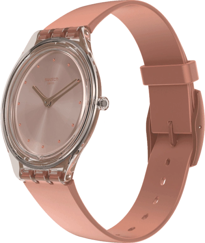 Swatch,SKIN 36.80mm,36.80mm,Plastic,Pink,SVOK108