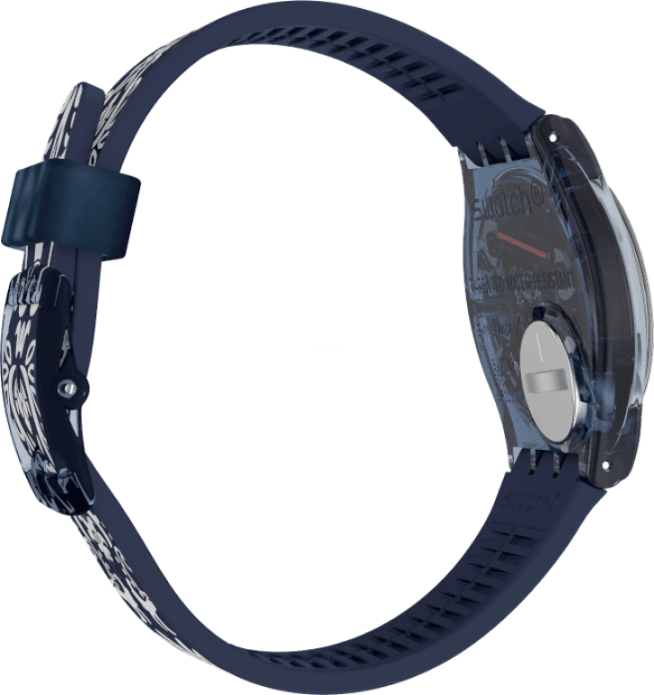 Swatch,Originals 34mm,34mm,Plastic,Blue,GN413