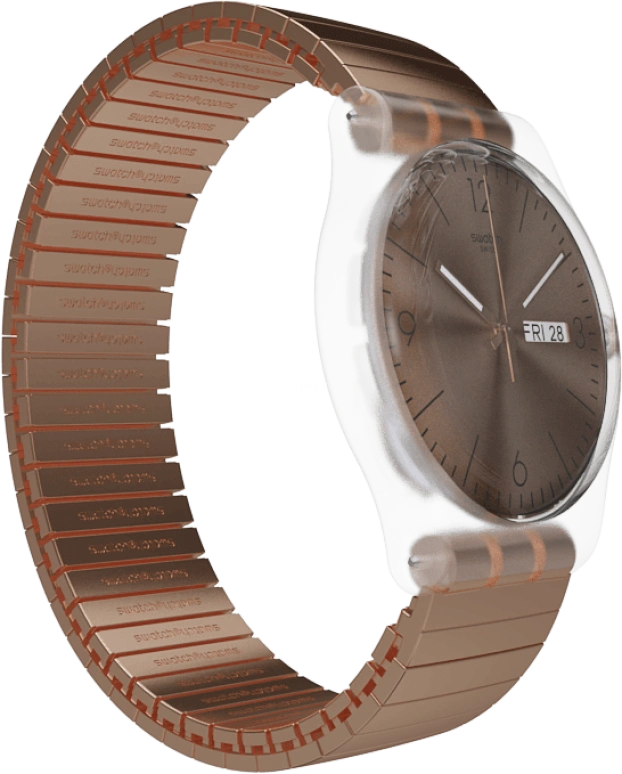 Swatch,Originals 41mm,41mm,Plastic,Gold,SUOK707