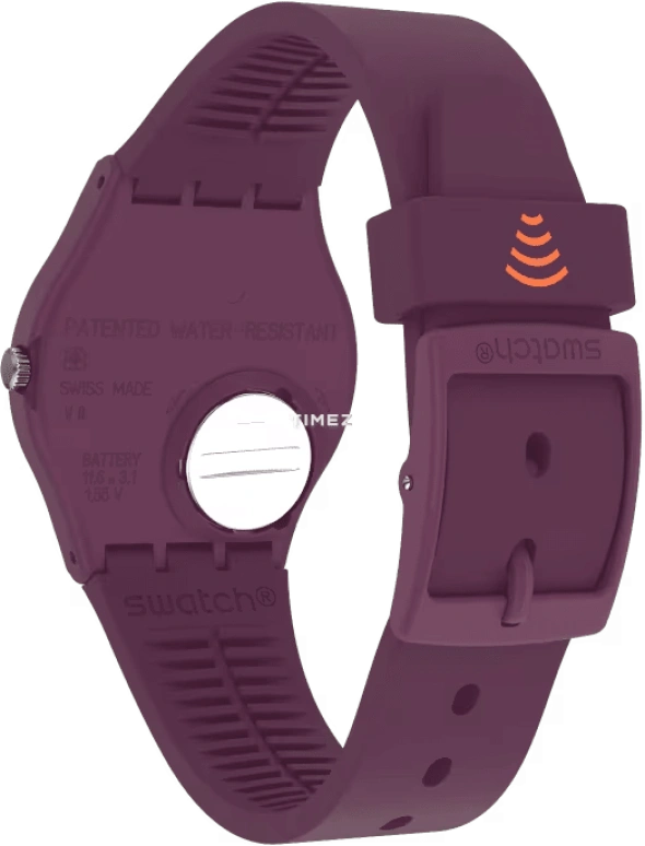Swatch,Other 34mm,34mm,Plastic,Purple,Quartz,Tonneau,SVHV100,SVHV100-5300
