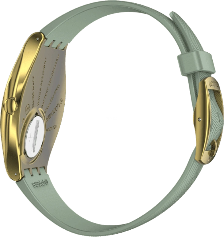 Swatch,SKIN 38mm,38mm,Gold,Closed,SYXG113