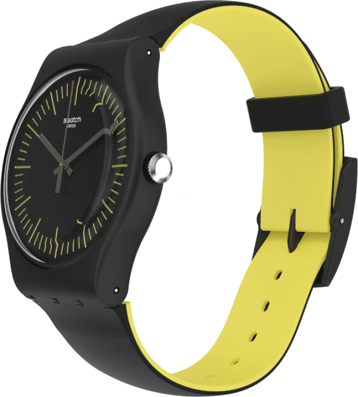 Swatch,Originals 41mm,41mm,Black,Sapphire,Crystal Glass,Open,SUOB184