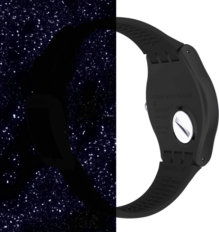 Swatch,Originals 41mm,41mm,Plastic,Black,Closed,SUOB185
