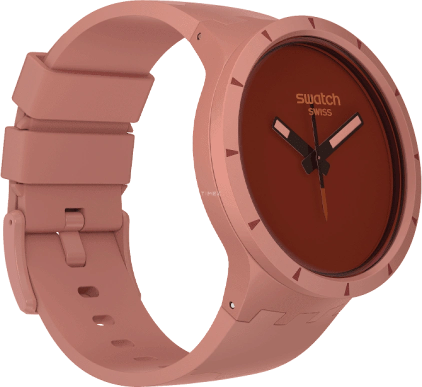 Swatch,THE BOLD 47mm,47mm,Bioceramic,Ceramic,Red,Sapphire,Crystal Glass,SB03R100