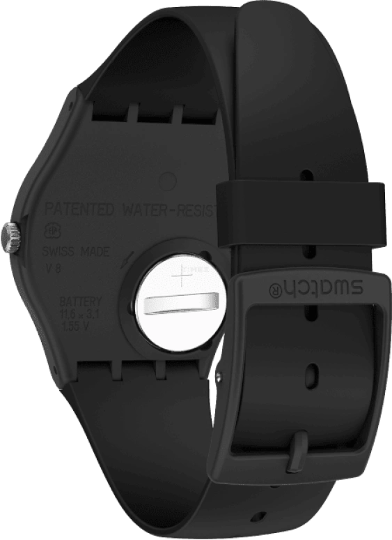 Swatch,Originals 34mm,34mm,Plastic,White,Quartz,Date,Day,GB743