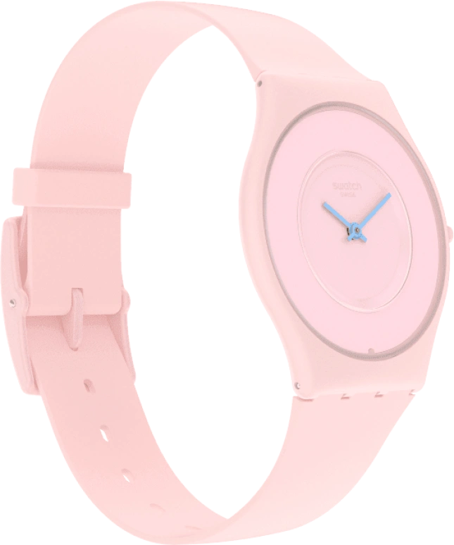 Swatch,SKIN 34mm,34mm,Ceramic,Pink,Closed,SS09P100
