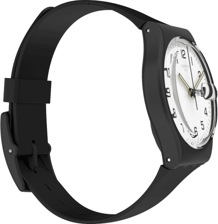 Swatch,Originals 34mm,34mm,Plastic,White,Quartz,Date,Day,GB743