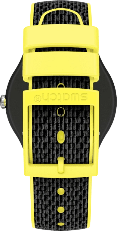 Swatch,Originals 41mm,41mm,Plastic,Black,SUOB406