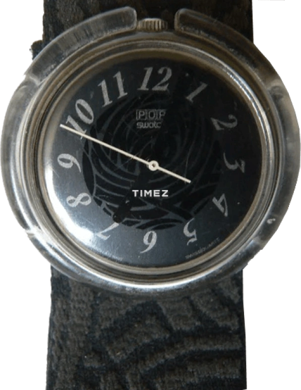 Swatch,Other 45mm,45mm,Plastic,Black,Quartz,Sapphire,Round,PWM102