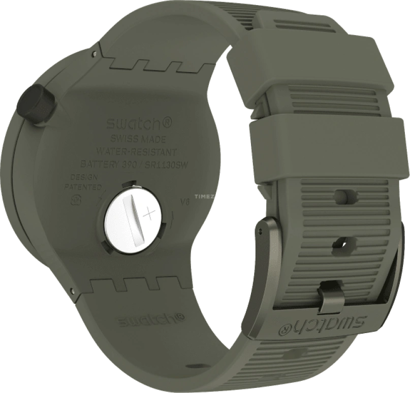 Swatch,THE BOLD 47mm,47mm,Plastic,Green,Sapphire,Crystal Glass,SO27M105