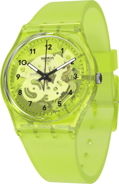Swatch,Originals 34mm,34mm,Plastic,Green,GG227