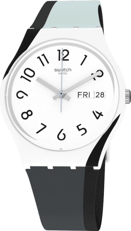 Swatch,Originals 34mm,34mm,Plastic,White,GW711