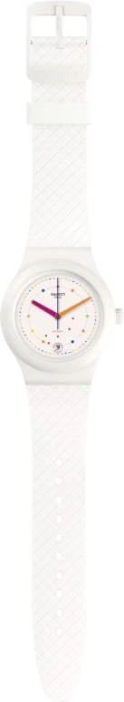 Swatch,Sistem 51 42mm,42mm,Plastic,White,Automatic,Day,90hours,SUTW403