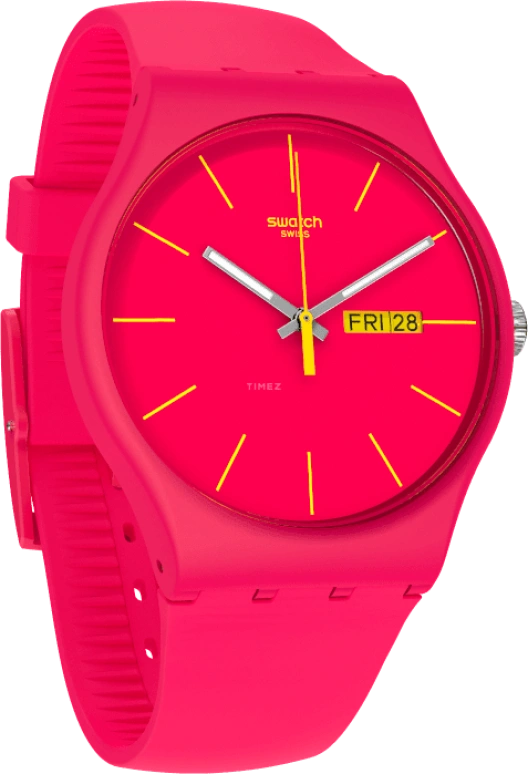 Swatch,CLASSIC ,Plastic,Red,SUOR704