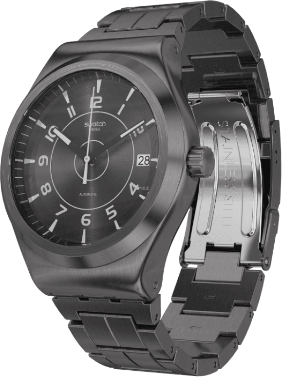 Swatch,IRONY 42mm,42mm,Stainless Steel,Open,YIM400G