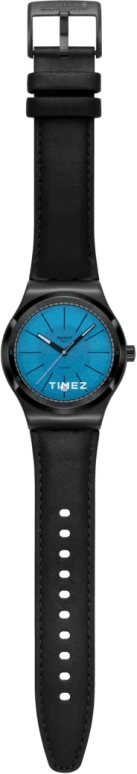 Swatch,IRONY 42mm,42mm,Stainless Steel,Blue,Automatic,Round,Black,YIB408