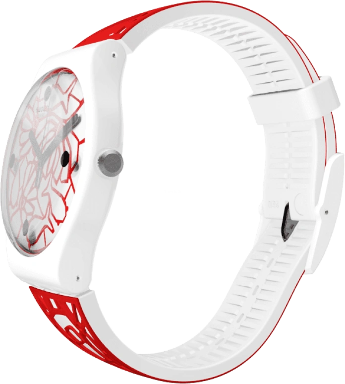 Swatch,Originals 41mm,41mm,Plastic,White,Closed,SUOZ259C
