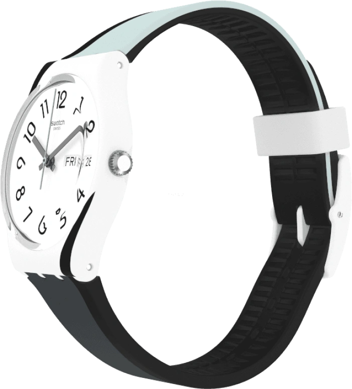 Swatch,Originals 34mm,34mm,Plastic,White,GW711