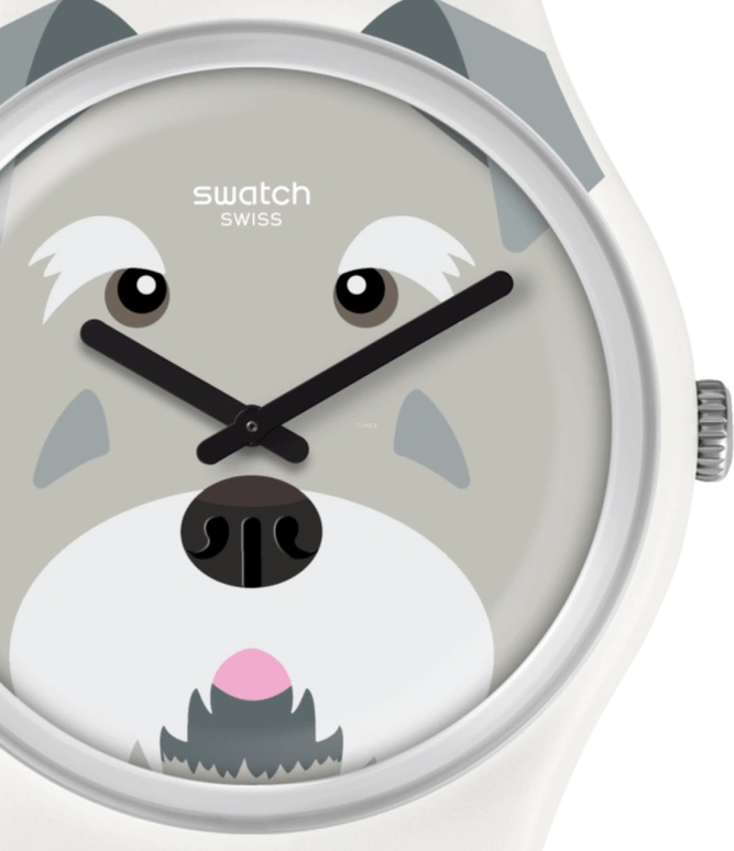 Swatch,Originals 34mm,34mm,Plastic,Grey,Round,GW210