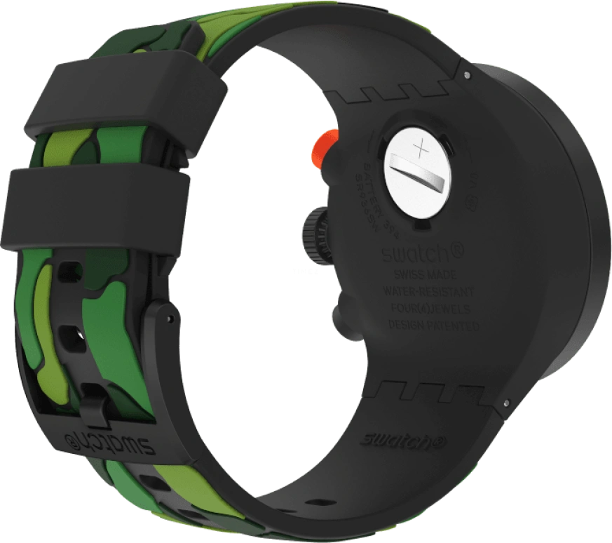Swatch,THE BOLD 47mm,47mm,Plastic,Black,SB02B409