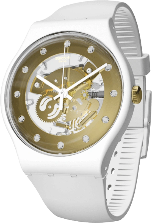 Swatch,Originals 41mm,41mm,Plastic,Yellow,SUOZ148