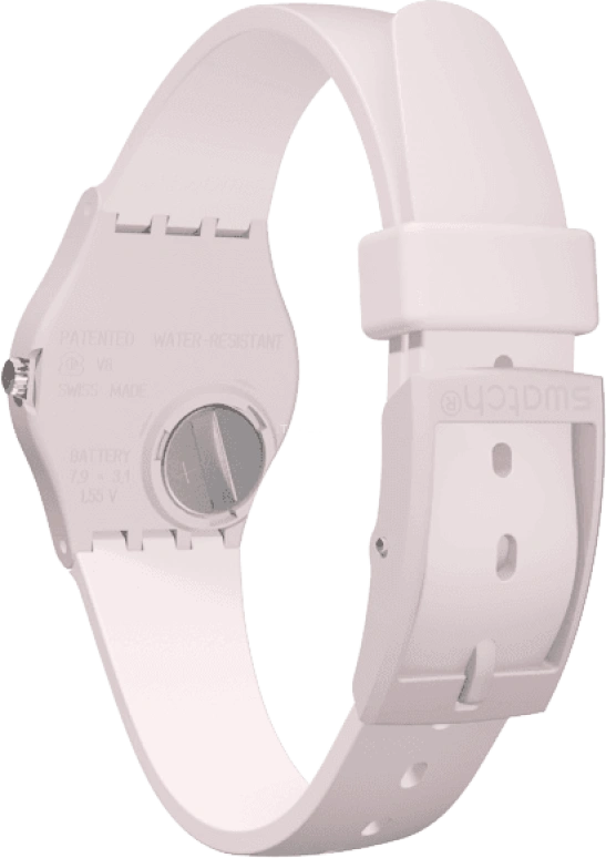 Swatch,Originals 25mm,25mm,Plastic,White,Quartz,Round,Pink,LP150