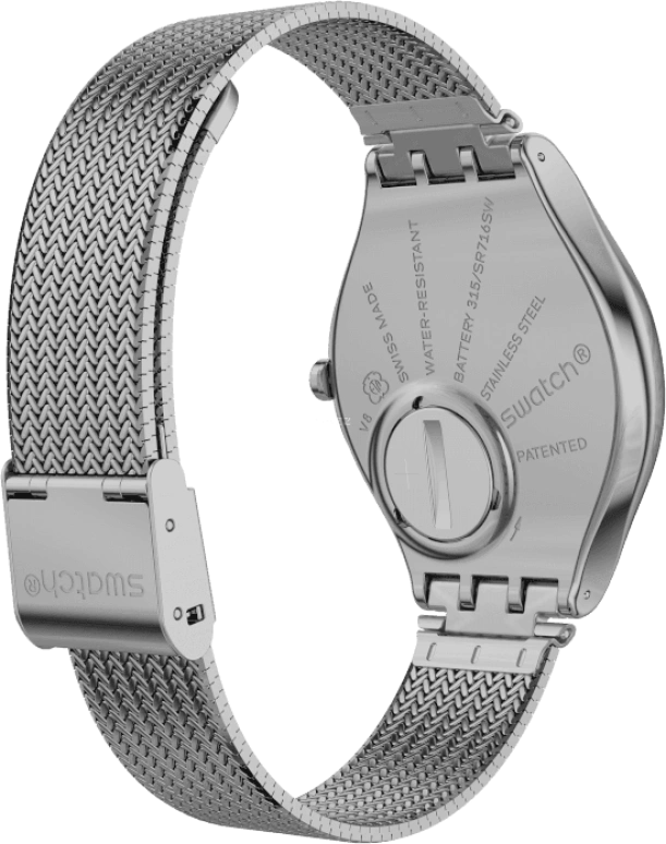 Swatch,SKIN 38mm,38mm,Stainless Steel,Pink Red,Red,SYXS117M