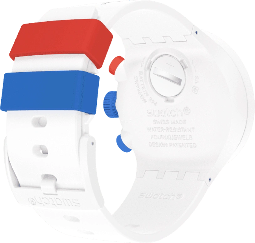 Swatch,THE BOLD 47mm,47mm,Bioceramic,Ceramic,White,Sapphire,Crystal Glass,SB04Z400