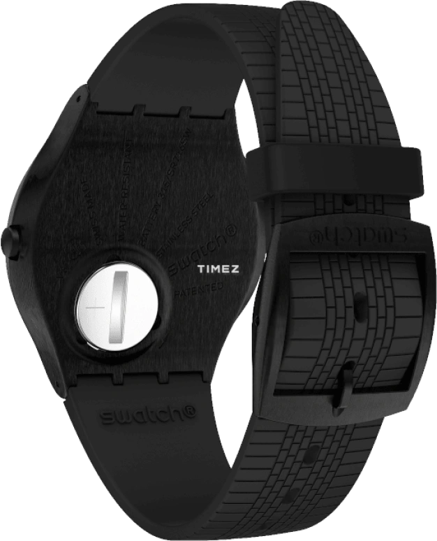 Swatch,Other 42mm,42mm,Stainless Steel,Black,Quartz,Sapphire,Crystal Glass,Round,SS07B103