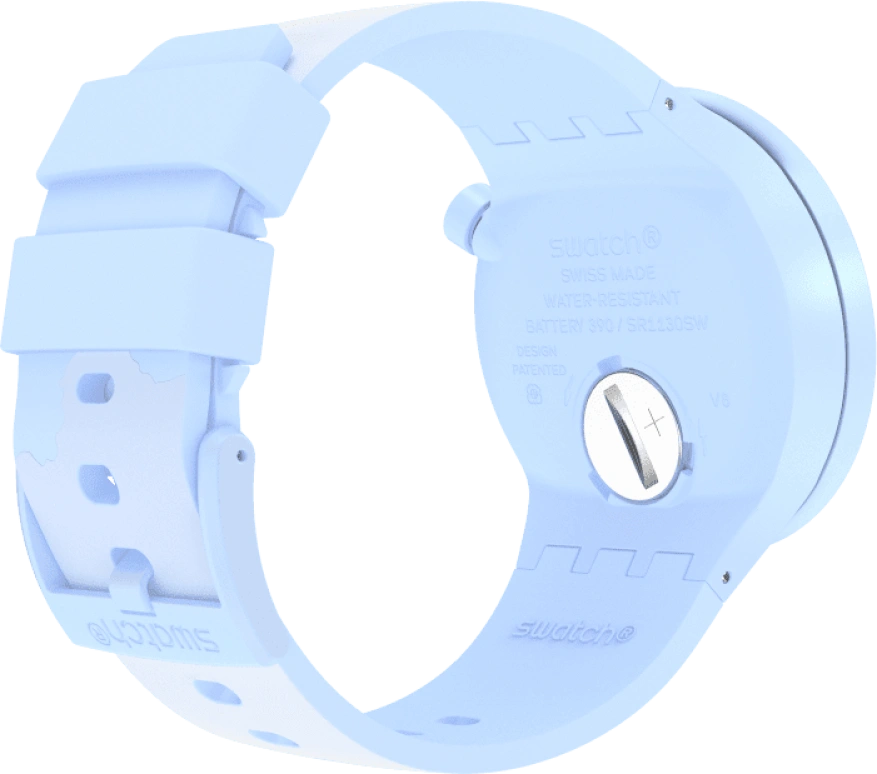 Swatch,THE BOLD 47mm,47mm,Bioceramic,Ceramic,Blue,Sapphire,Crystal Glass,SB03N102