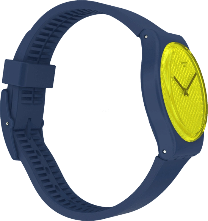 Swatch,Originals 34mm,34mm,Plastic,Yellow,GN266