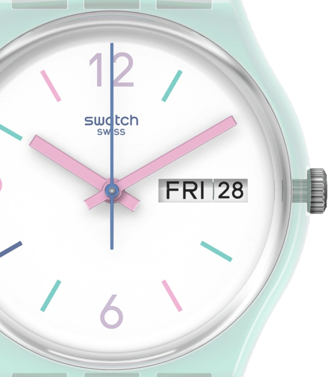 Swatch,Originals 34mm,34mm,Plastic,White,Open,GL702