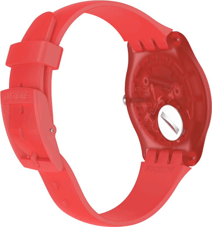 Swatch,Originals 41mm,41mm,Plastic,Red,SUOO105
