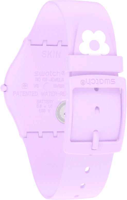 Swatch,SKIN 34mm,34mm,Ceramic,Multi-Color,Quartz,Round,Pink,SS09V101