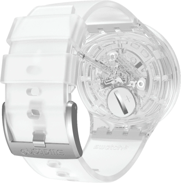 Swatch,THE BOLD 47mm,47mm,Plastic,Transparent,SO27E100