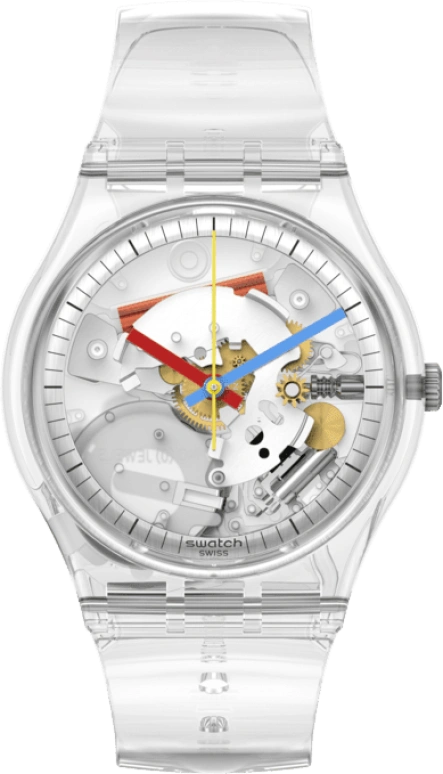 Swatch,CLEAR 34mm,34mm,Bioceramic,SO28K100