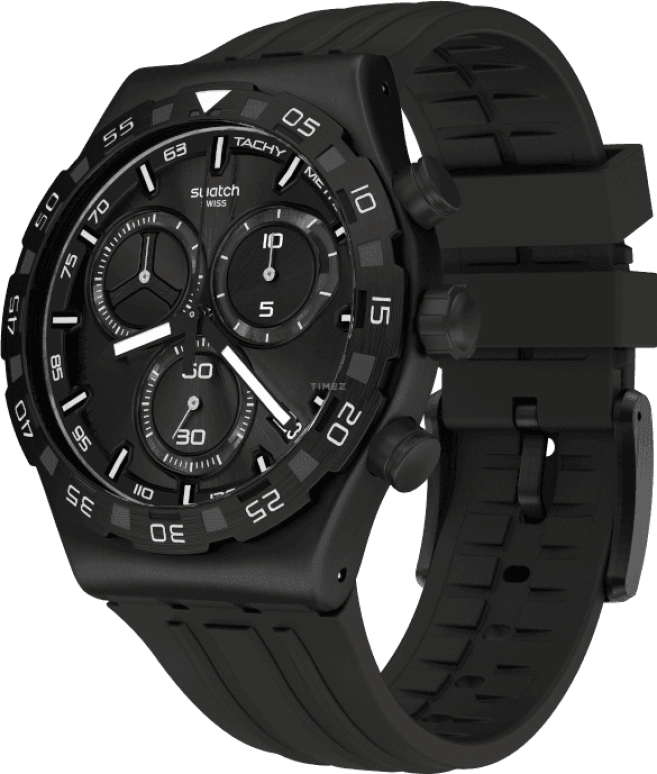 Swatch,IRONY 43x49mm,43x49mm,Black,YVB409