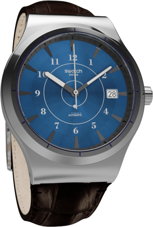 Swatch,Sistem 51 42mm,42mm,Stainless Steel,Blue,Automatic,Day,90hours,YIS404