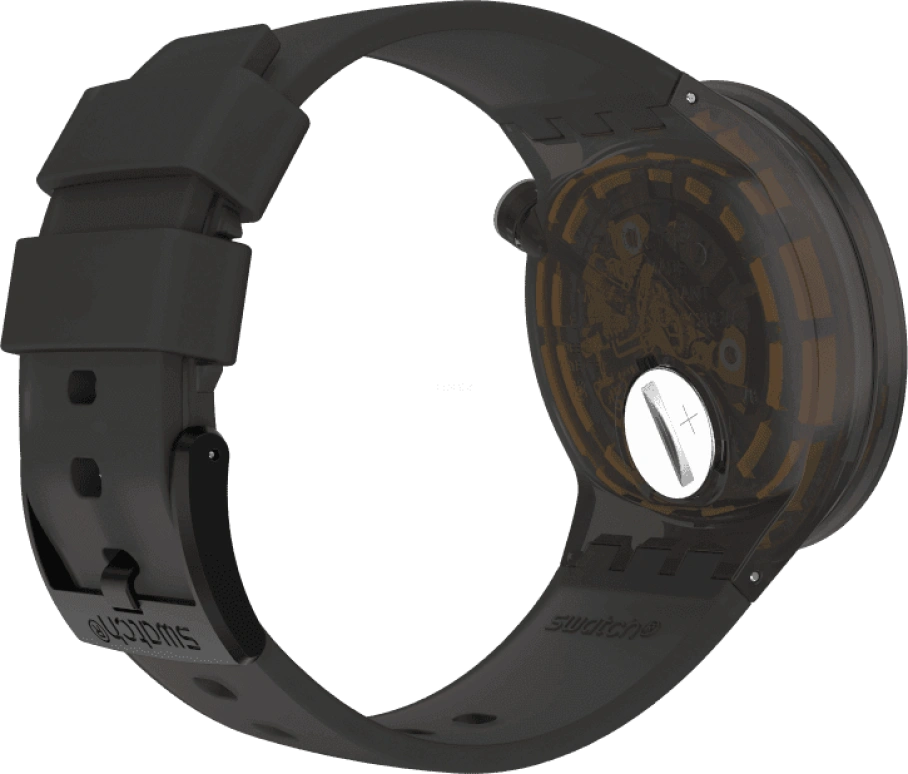 Swatch,THE BOLD 47mm,47mm,Plastic,Coffee,Brown,SO27B112