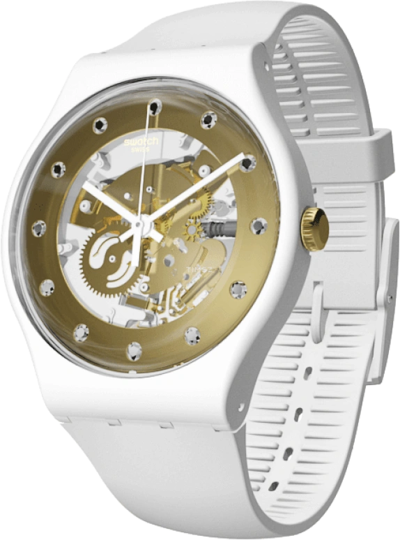 Swatch,Originals 41mm,41mm,Plastic,Yellow,SUOZ148