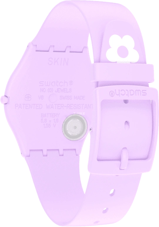 Swatch,SKIN 34mm,34mm,Ceramic,Multi-Color,Quartz,Round,Pink,SS09V101