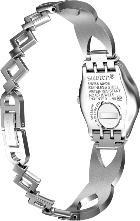 Swatch,IRONY 25mm,25mm,Stainless Steel,Silver White,YSS332G