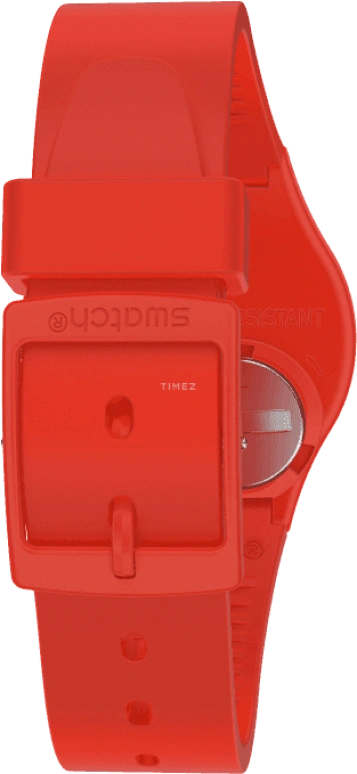 Swatch,Originals 34mm,34mm,Plastic,Red,GR183