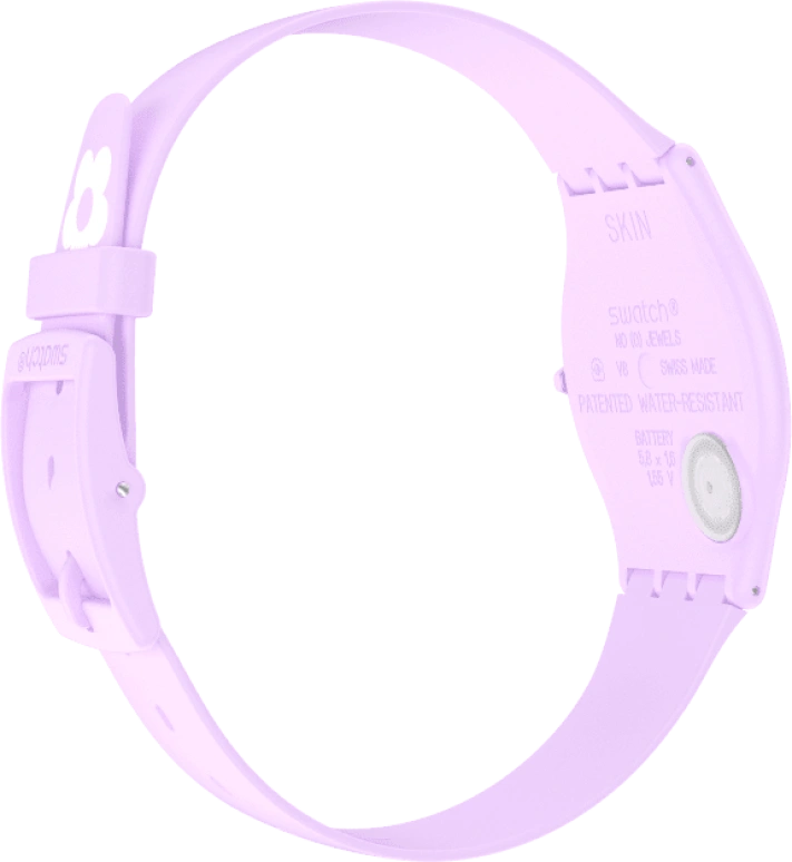 Swatch,SKIN 34mm,34mm,Ceramic,Multi-Color,Quartz,Round,Pink,SS09V101