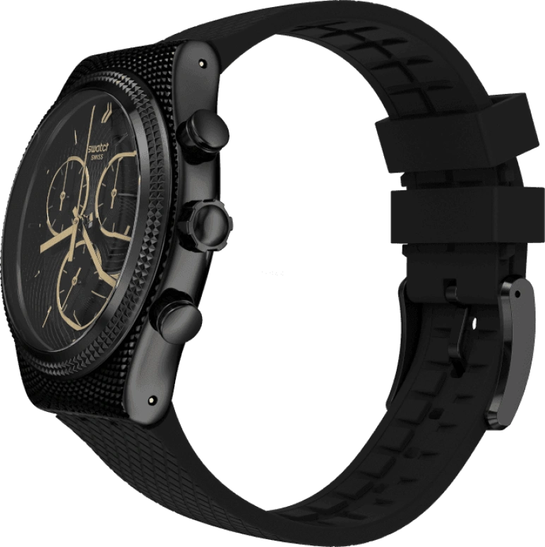 Swatch,IRONY 43x49mm,43x49mm,Black,YVB408